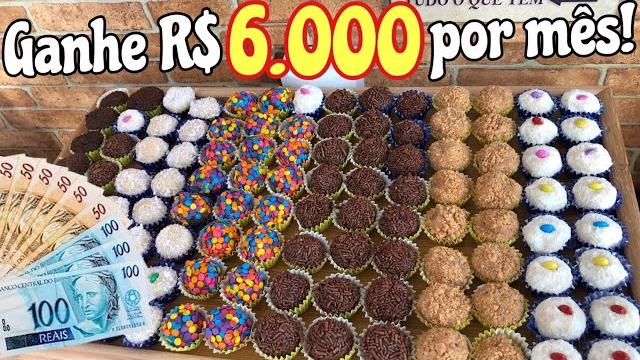 Lucre até 6 mil reais em um mês fazendo e vendendo esses brigadeiros