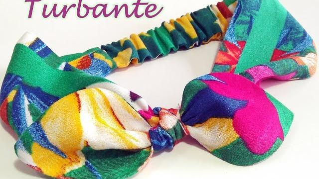 TURBANTE com LAÇO – Passo a Passo – FÁCIL