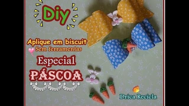 Diy – Aplique de Páscoa sem ferramentas em Biscuit