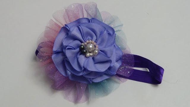 COMO HACER FLOR FACIL DE CINTA, MANUALIDADES LA HORMIGA