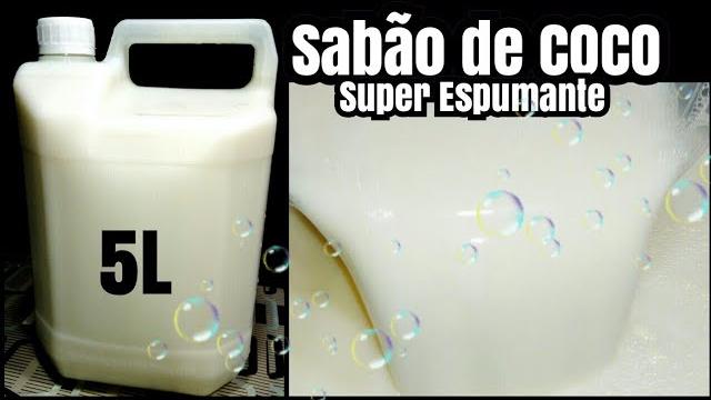 SABÃO de COCO SUPER Espumante