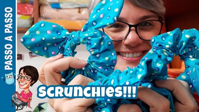 Aprenda como fazer Scrunchie – Fazer scrunchies com acabamento fácil e rebatido