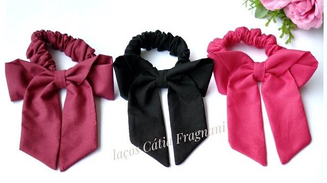 Scrunchies – Amarrador de cabelo com laço