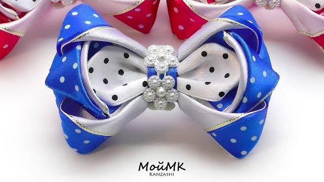 Lindo laço modelo Kanzashi