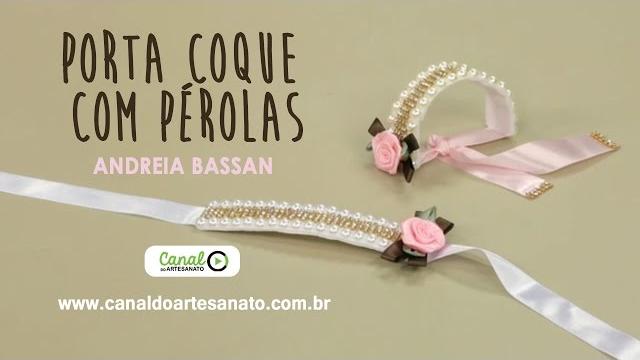 Porta Coque com Pérolas