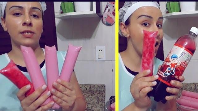 Geladinho de groselha que a criançada adora