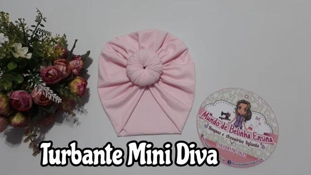 Turbante Zoe Mini Diva passo a passo