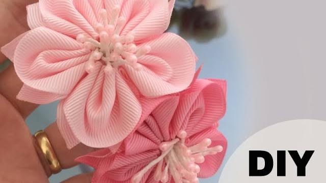 Flor abertinha de gorgorão – DIY By Suelen