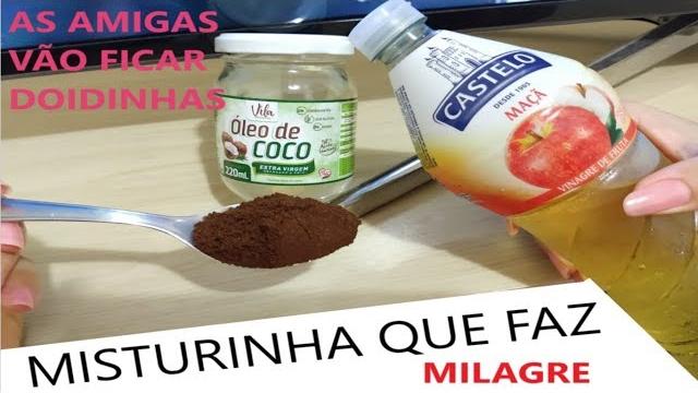 Misturinha de Vinagre Café e Óleo de Coco – Para Deixa a Pele Lisinha