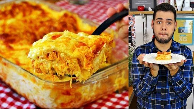 Receita de Lasanha de Frango ao Molho Branco