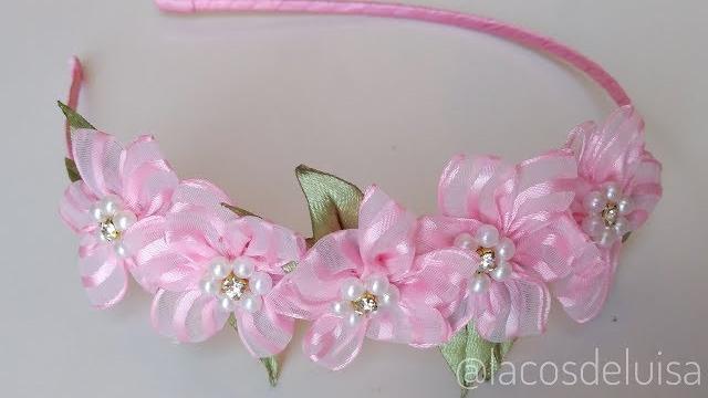 Passo a Passo de Tiara com Mini Flor