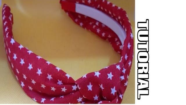 Turbante com Tiara de Dentinho Feita a Mão
