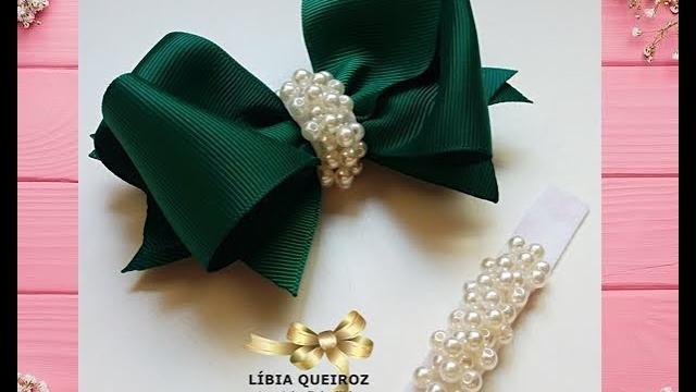 Passo a Passo Fácil de Laço com Pérolas no Centro