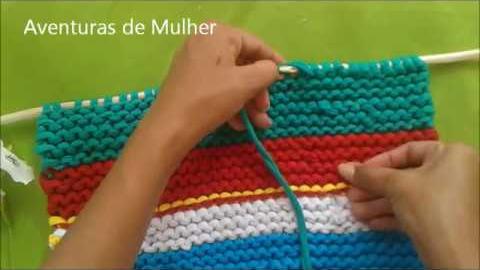 Tapete de Retalho com Galhos Seco