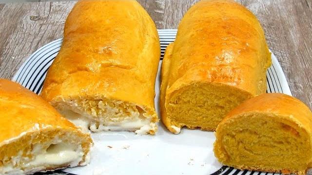Pão de Cenoura Fofinho e Recheado