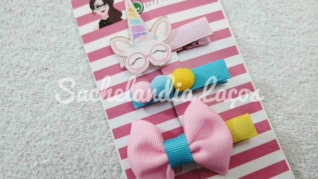 Enfeite de Cabelo Infantil com Bico de Pato