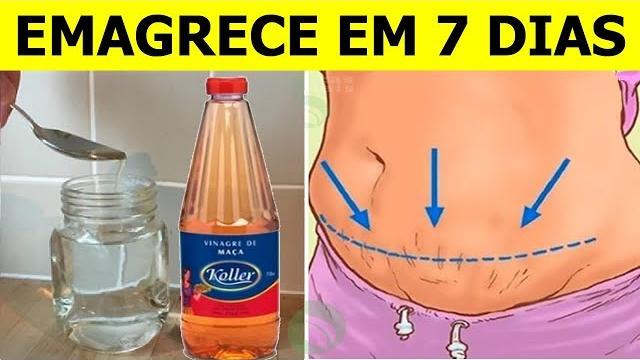 Seque sua Barriga em 7 Dias Tomando Agua com Vinagre de Maça