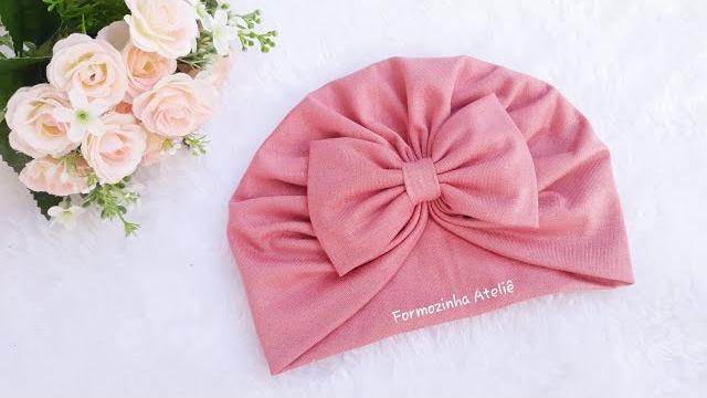 Como Fazer Touca Turbante Zoe com Laço