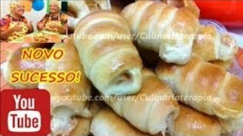 Enroladinho de Presunto e Queijo Assado – Massa Para Fazer Salgados de Forno