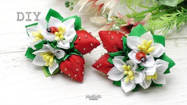 Fita de Morango com Flores Fita de Morango com Flores