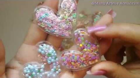 Faça Apliques Transparente com Brilhos