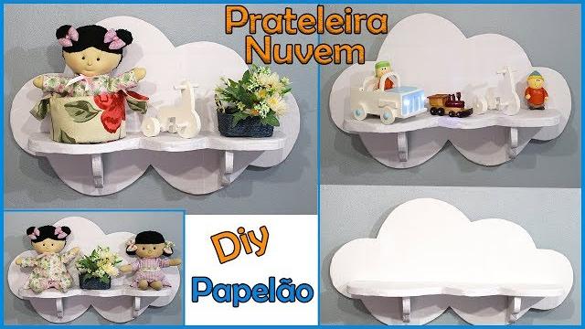 Como Fazer Prateleira Nuvem Feita Com Papelão