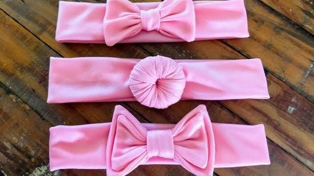 Aprenda Fazer Faixa Laço Duplo Para Bebê