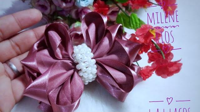 Fazendo Laço Flower na Fita de Cetim