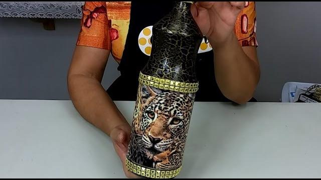 Decupagem Animal Print na Garrada