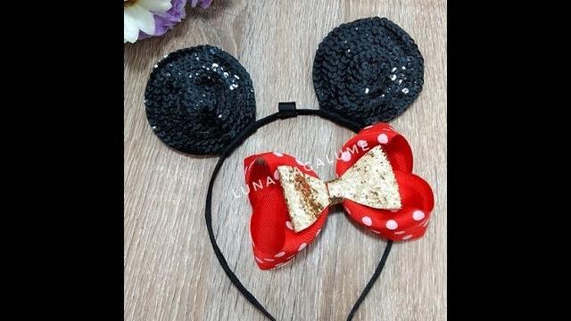 Faça Tiara Minie com Laço Removível