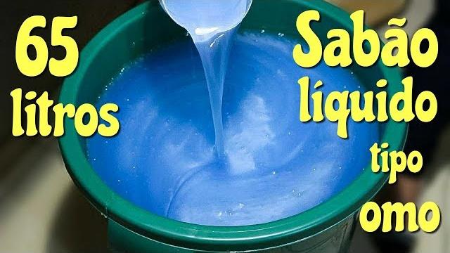 Receita de Sabão Liquido Tipo OMO