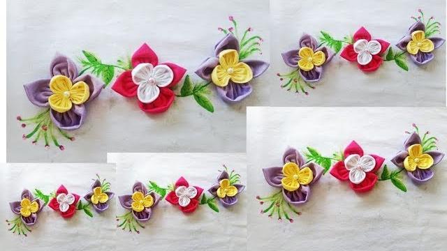 Orquideas de Fuxico – Arranjo Para Pano de Prato