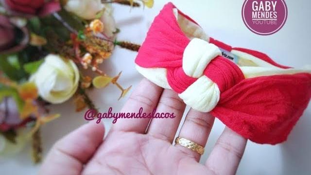 Faixa Turbante com Nozinho na Meia de Seda