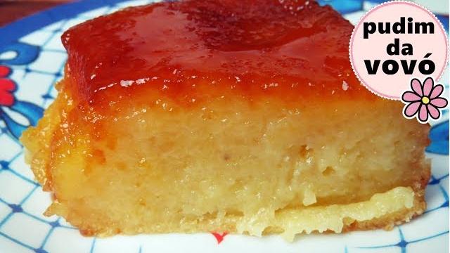 Receita de Pudim de Mandioca