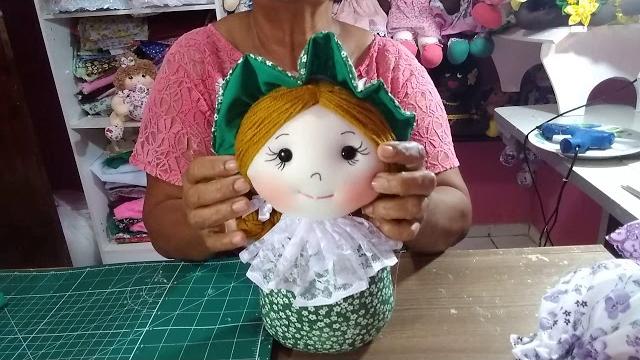 Boneca Puxa Saco de Fuxico – Super Fácil