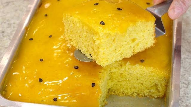 BOLO DE MARACUJÁ – FOFINHO – FÁCIL – RÁPIDO – ESPLÊNDIDO