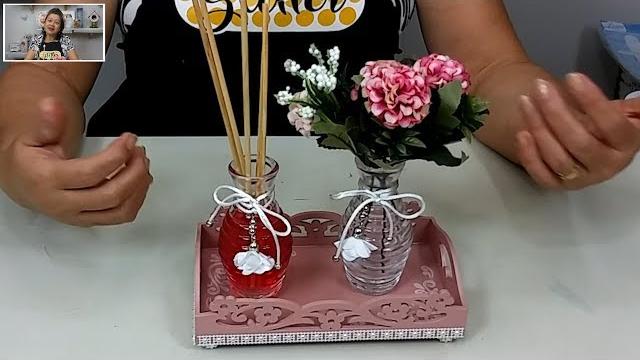 DECORAÇÃO – Bandeja com Difusor de Aroma