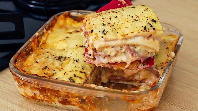 TORTA DE PÃO SUPER FÁCIL – LANCHE RÁPIDO
