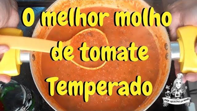 Molho de tomate, temperadinho e fácil