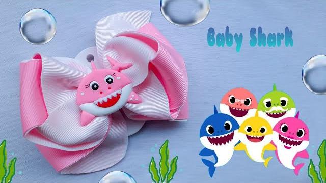 Laço Rubi – Tema Baby shark – Laço Riqueza