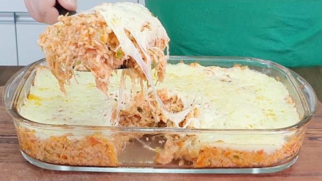 ARROZ DE FORNO COM FRANGO FÁCIL RÁPIDO E SEM ENROLAÇÃO APRENDA EM 3 MINUTOS