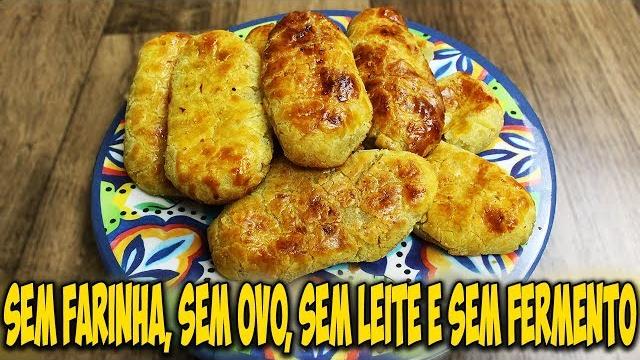 PÃOZINHO DE 3 INGREDIENTES DELICIOSO E QUE NÃO LEVA FARINHA, LEITE OVO E NEM FERMENTO