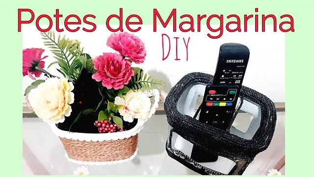 Crie 2 Ideias Super Úteis para REAPROVEITAR POTES de MARGARINA