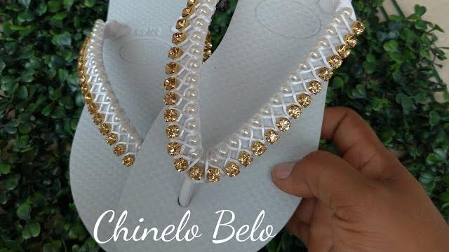 Decoração com Pérolas em metro e Strass