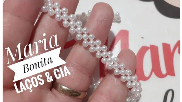 Trama de pérolas Chique linda e prática