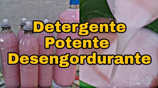 COMO FAZER DETERGENTE FÁCIL POTENTE e desengordurante – DICAS SIMPLES