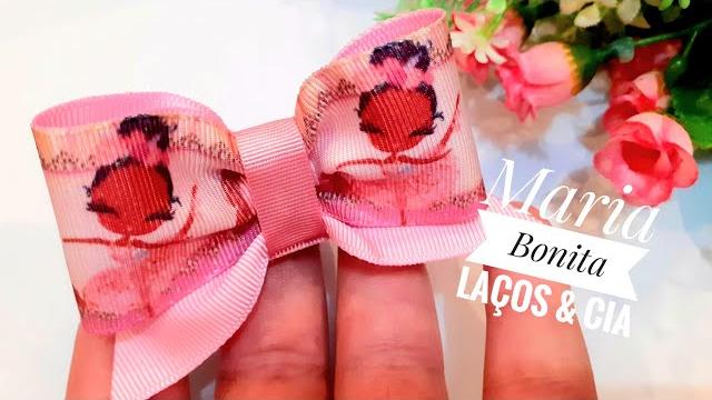 Laço by Maria Bonita feito com sobra de fitas