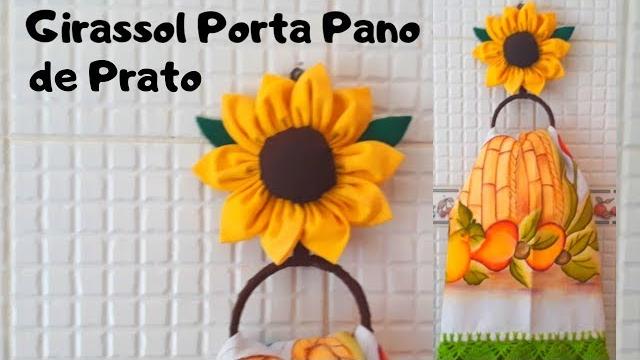 PORTA PANO DE PRATO GIRASSOL