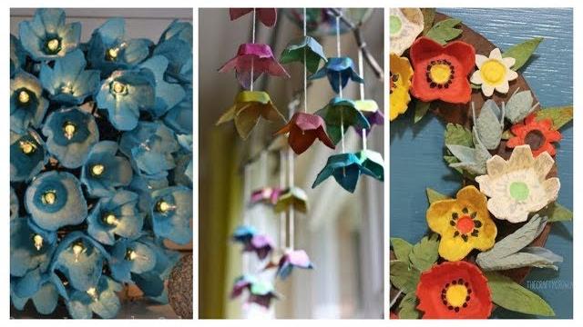15 ideias Legais de Artesanato com Caixas de Ovos para Decorar