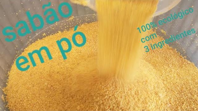 Sabão em Pó 100% Ecológico com 3 Ingredientes
